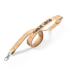 Korkowa smycz reklamowa do naniesienia logo