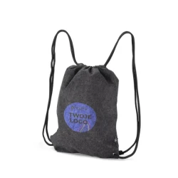 Worek filcowy rPET DENGY z logo firmy