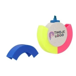 Zakreślacz "koło" ze słomy pszenicznej z nadrukiem na zamówienie