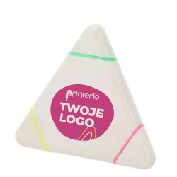 Zakreślacz "trójkąt" ze słomy pszenicznej do naniesienia logo