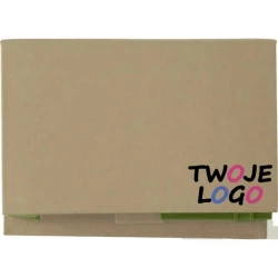 Zestaw do notatek, notatnik, karteczki samoprzylepne, długopis, linijka z nadrukiem logo