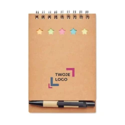 Notes z długopisem oraz koloro MULTIBOOK z logo firmy